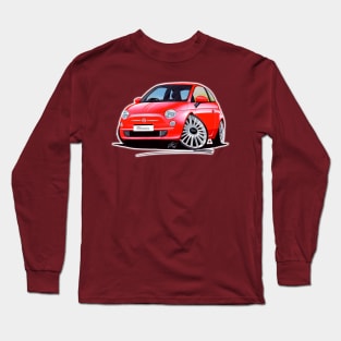 Fiat 500 Red Long Sleeve T-Shirt